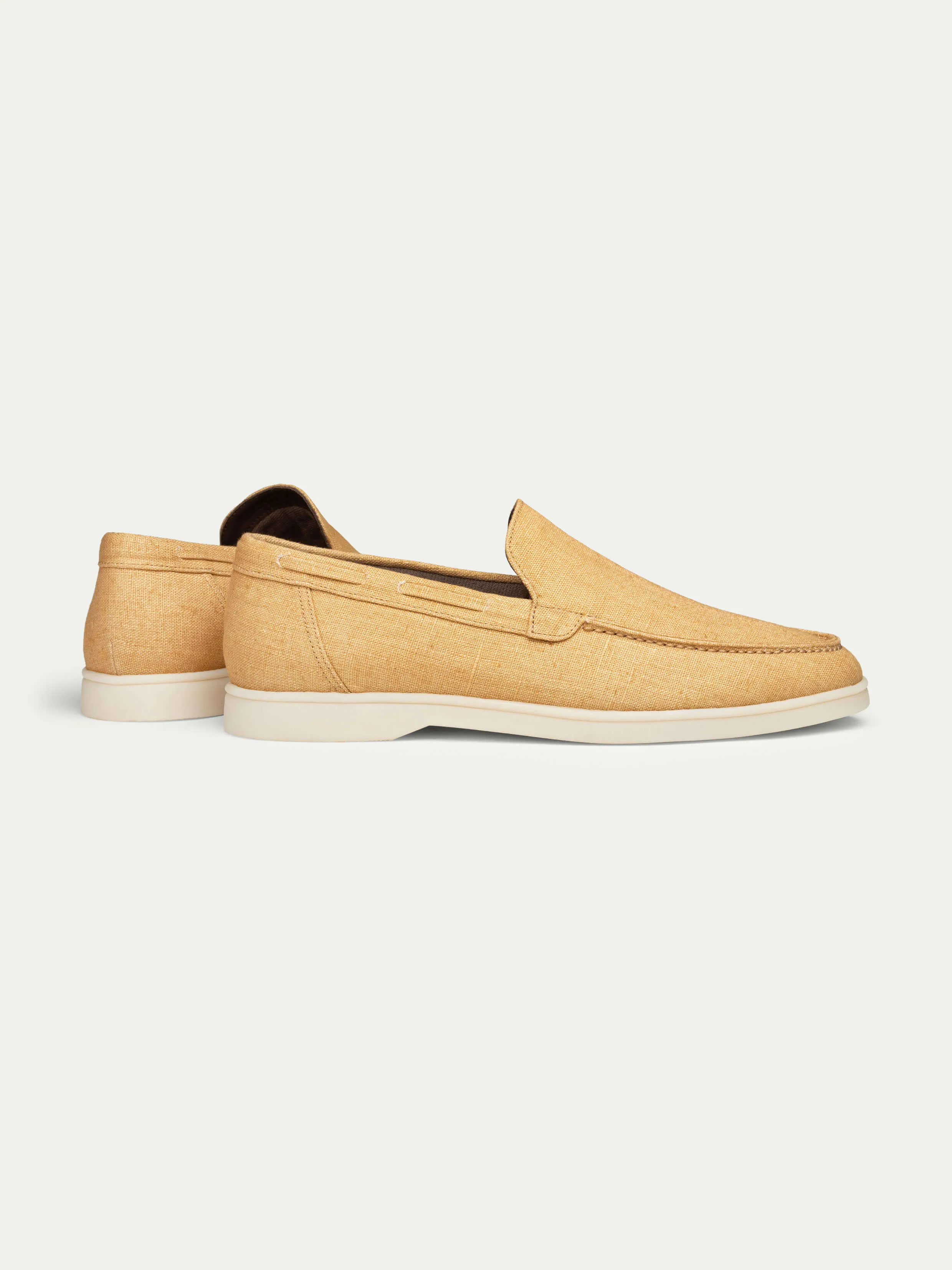 Honey Linen Yacht Loafers