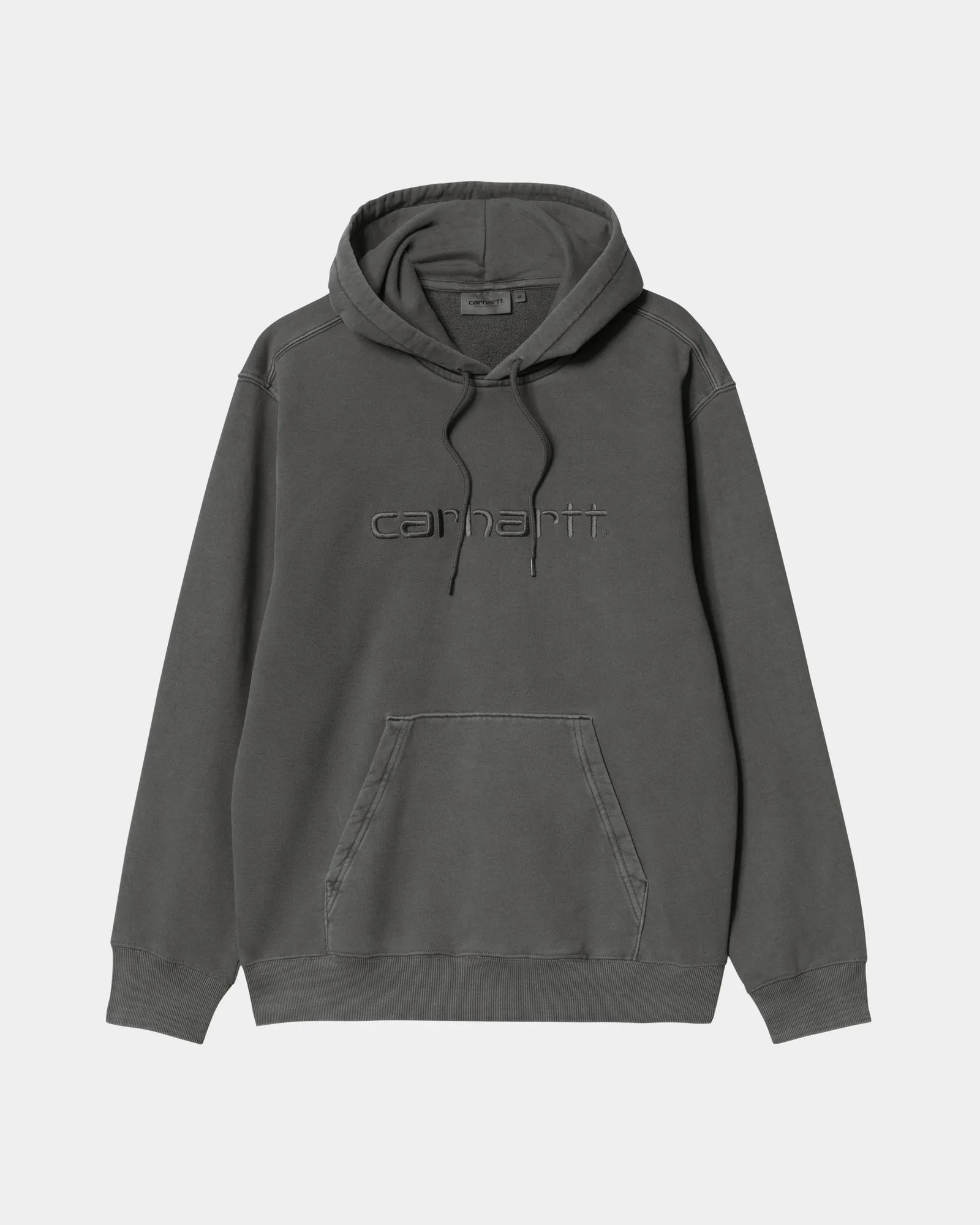 Hooded Duster Sweatshirt | Black (garment dyed)