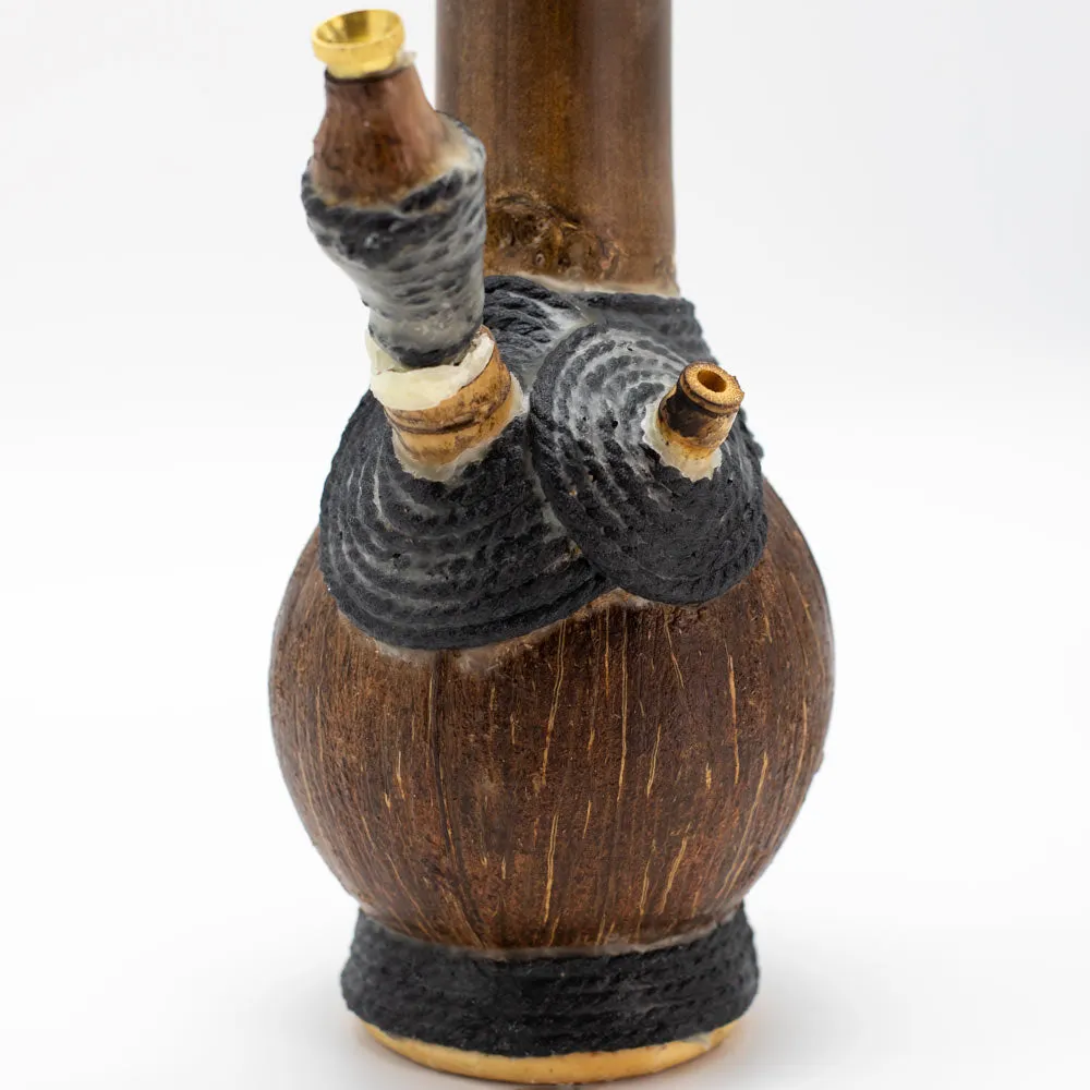 HUNI PIPE COCONUT AND BAMBOO - BLACK TWINE