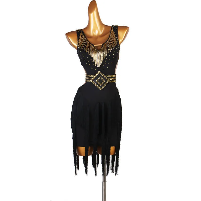 Intricate Intrigue Latin Performance Dress | LQ178