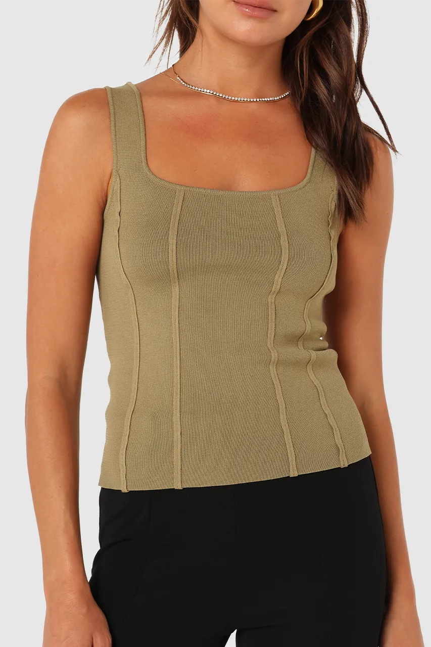 Karla Knit Top | Sage