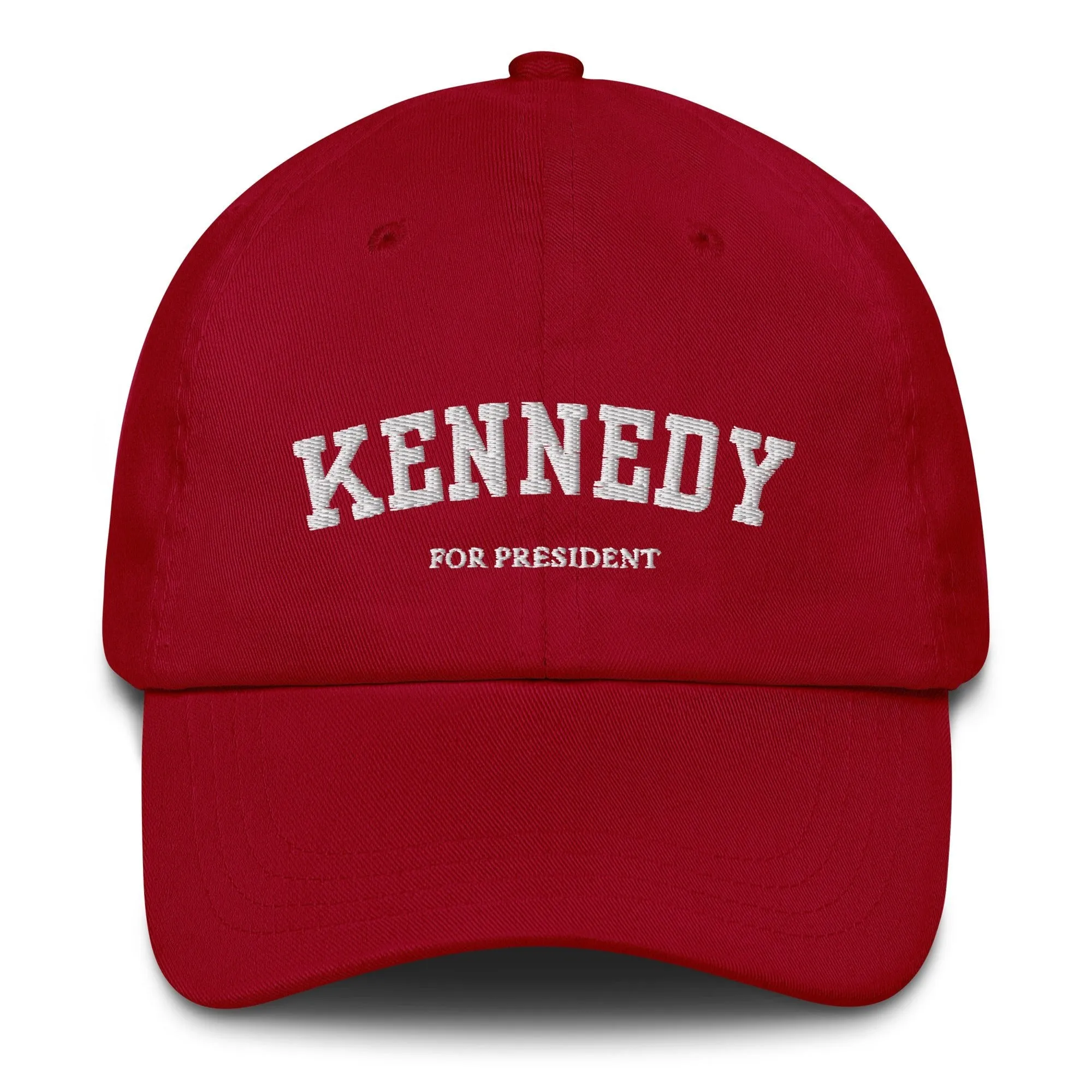 Kennedy For President Collegiate Embroidered Dad Hat