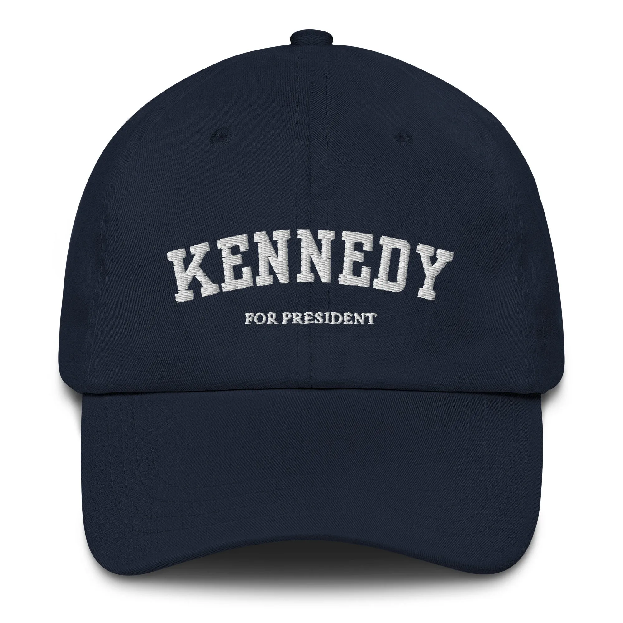 Kennedy For President Collegiate Embroidered Dad Hat