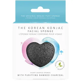 Konjac Heart Sponge With Bamboo Charcoal