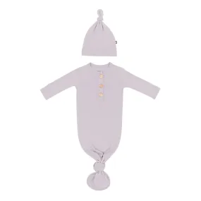 Kyte Baby - Knotted Gown with Hat Set in Wisteria