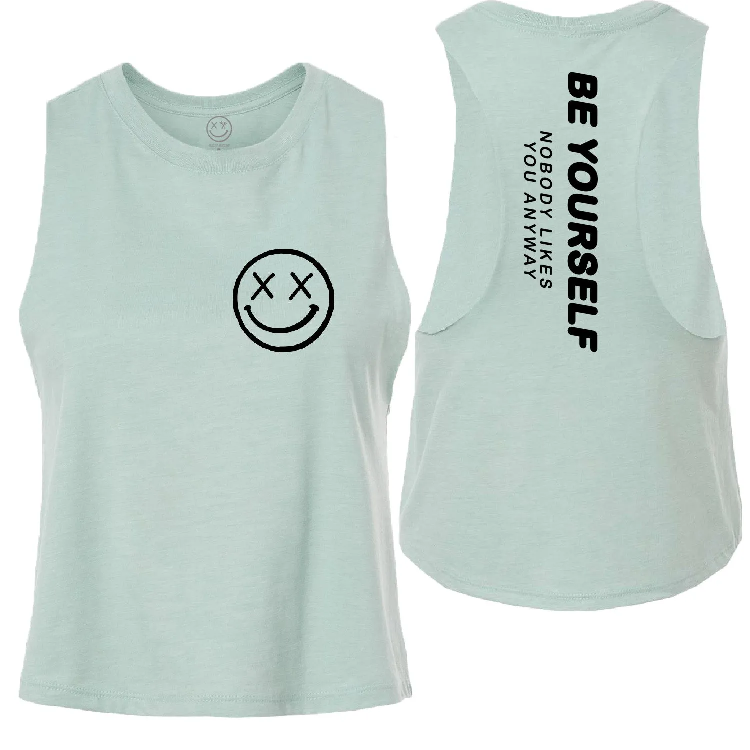 Ladies "Be Yourself" Flowy Crop Tank | Mix Up