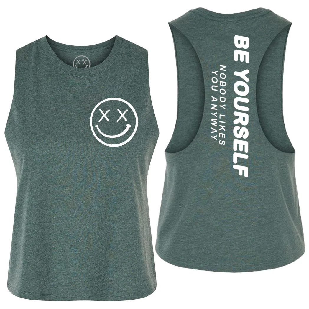 Ladies "Be Yourself" Flowy Crop Tank | Mix Up