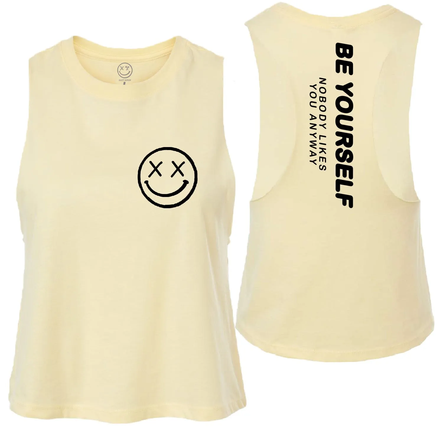 Ladies "Be Yourself" Flowy Crop Tank | Mix Up