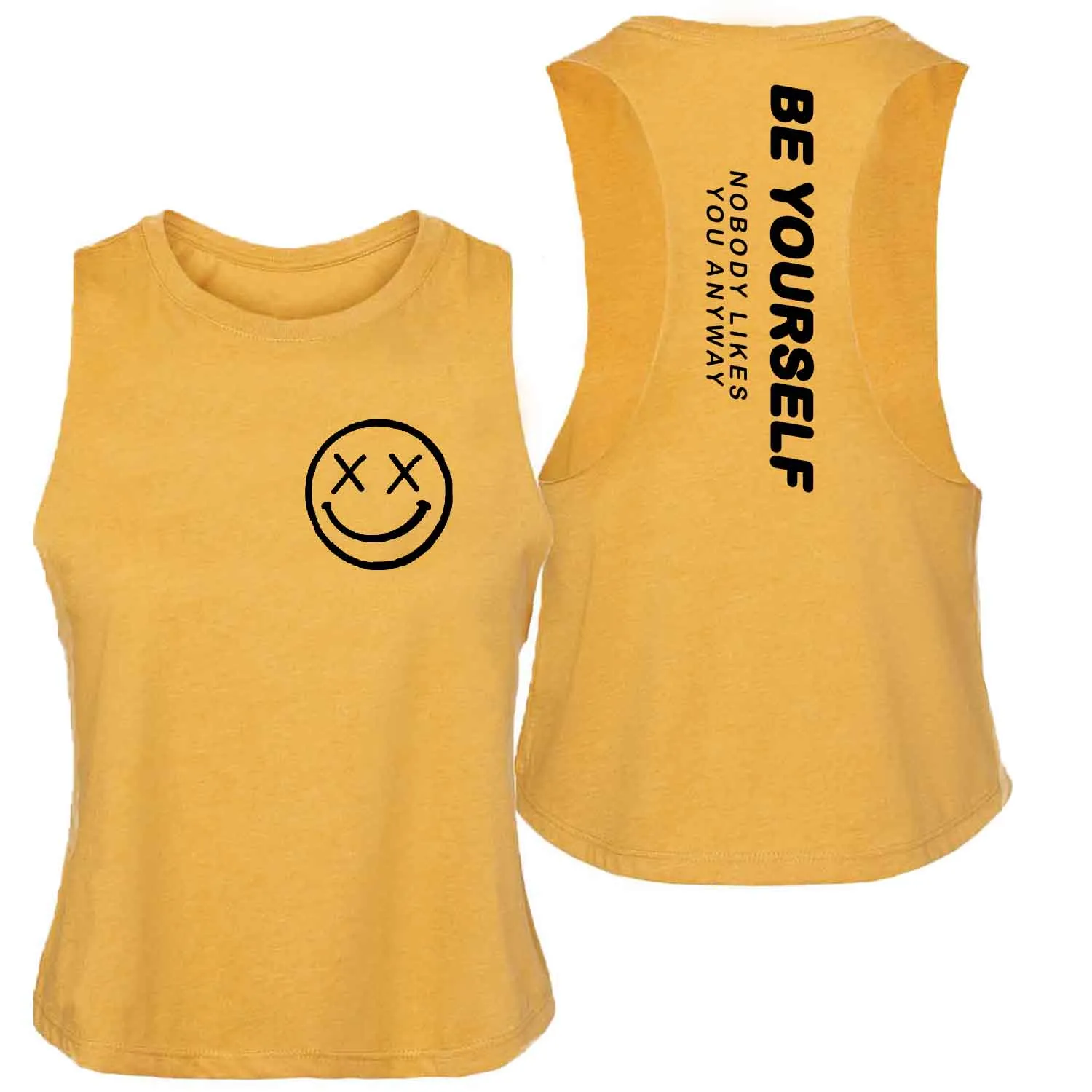 Ladies "Be Yourself" Flowy Crop Tank | Mix Up