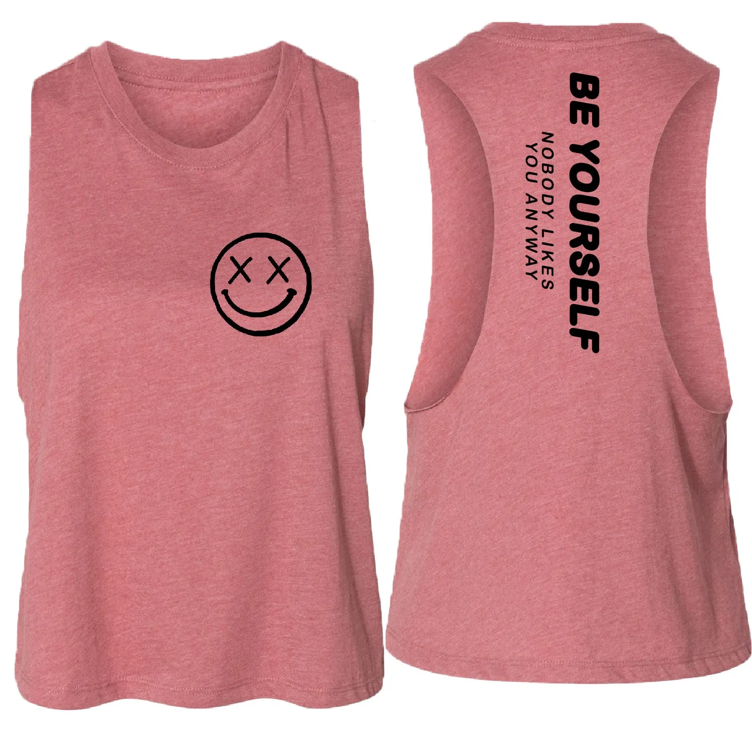 Ladies "Be Yourself" Flowy Crop Tank | Mix Up