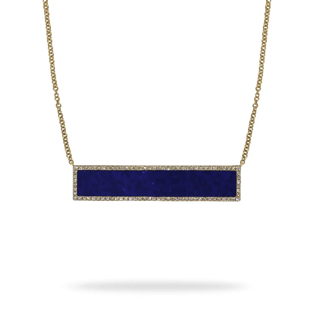 Lapis and Diamond Pendant