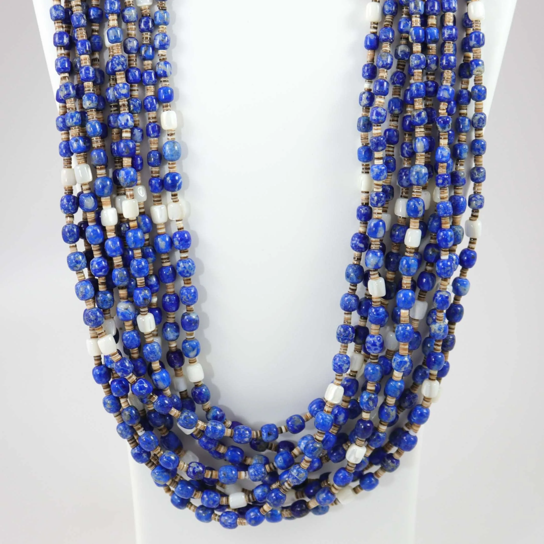 Lapis Bead Necklace