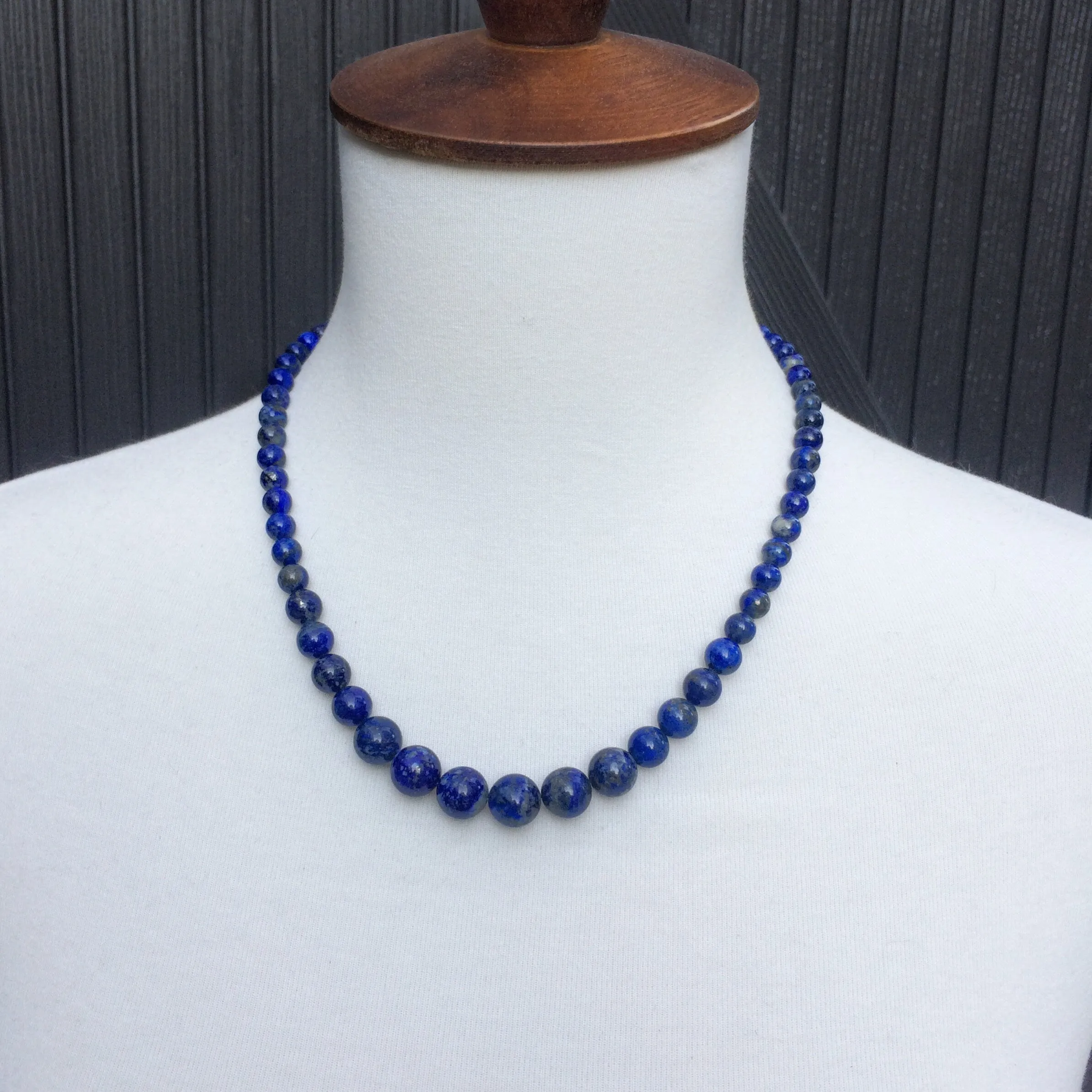 Lapis Lazuli Necklace, Lapis Jewelry, Blue Stone Statement Necklace, Blue Beaded Necklace, Southwestern Jewelry, Gift for Her, Lapis Gift