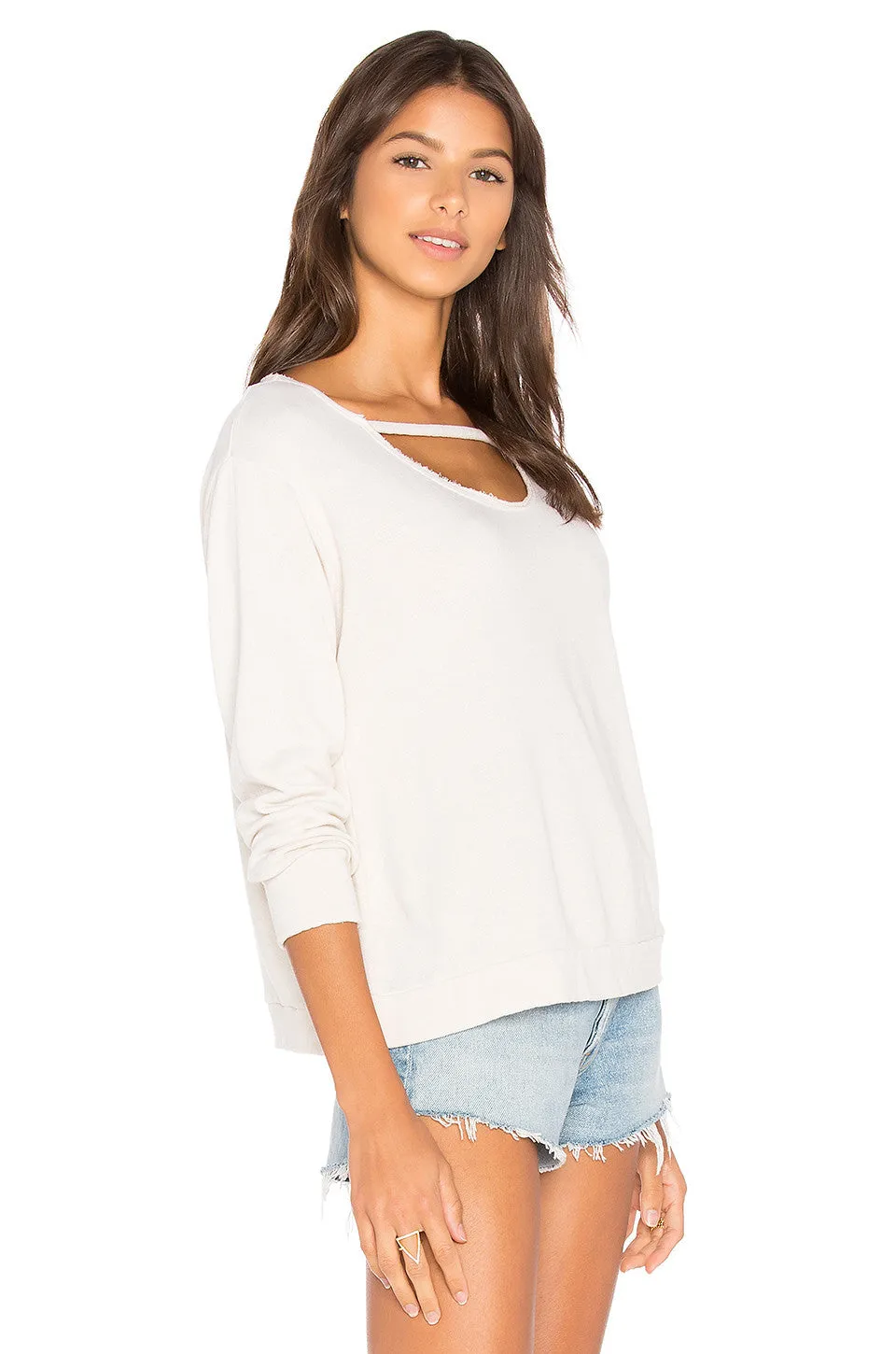 LNA Maya Sweatshirt Mineral Bone