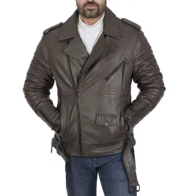 Lorenzo  Comfortable Brown Leather Jacket