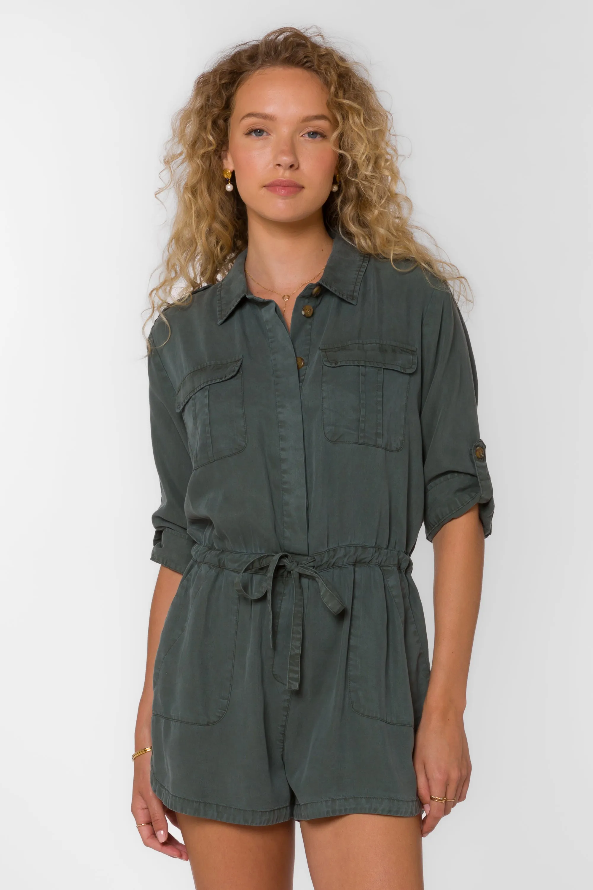 Luba Sage Leaf Romper