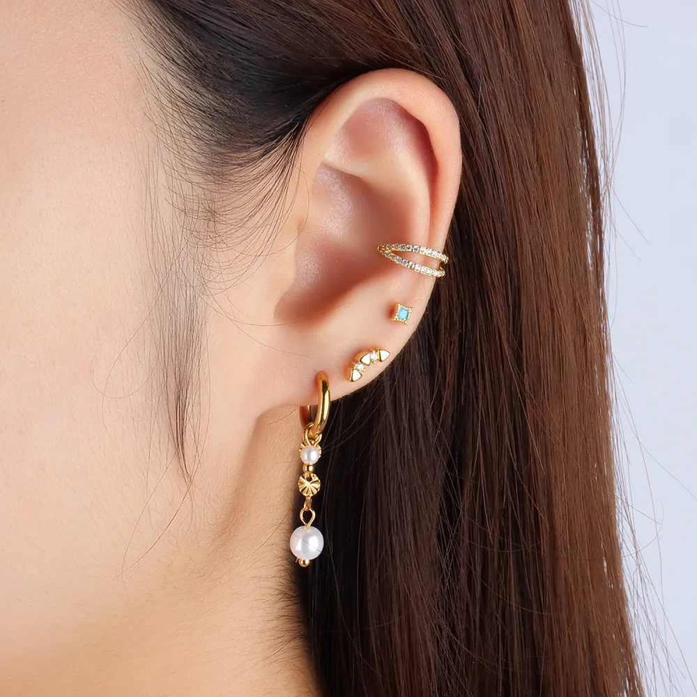 Lucky Pearl Drop Earrings