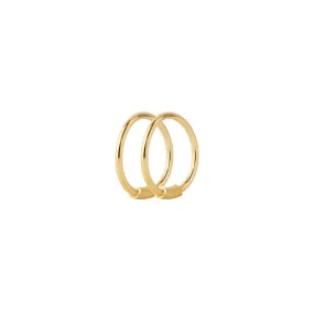 Maria Black Basic Hoop 8 earring Gold- 1 pcs