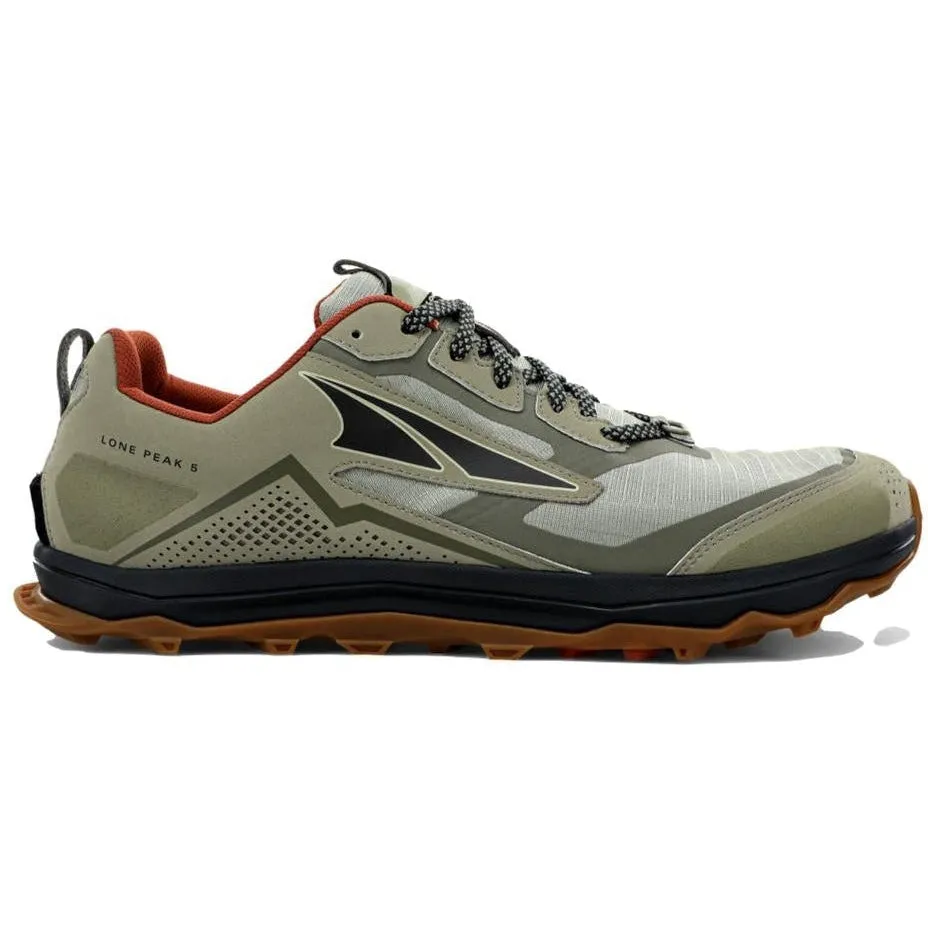 Men's Altra Lone Peak 5, Khaki, 9.5 D Medium