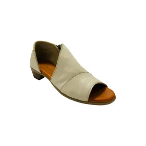 Mesa White Swan Leather Sandal