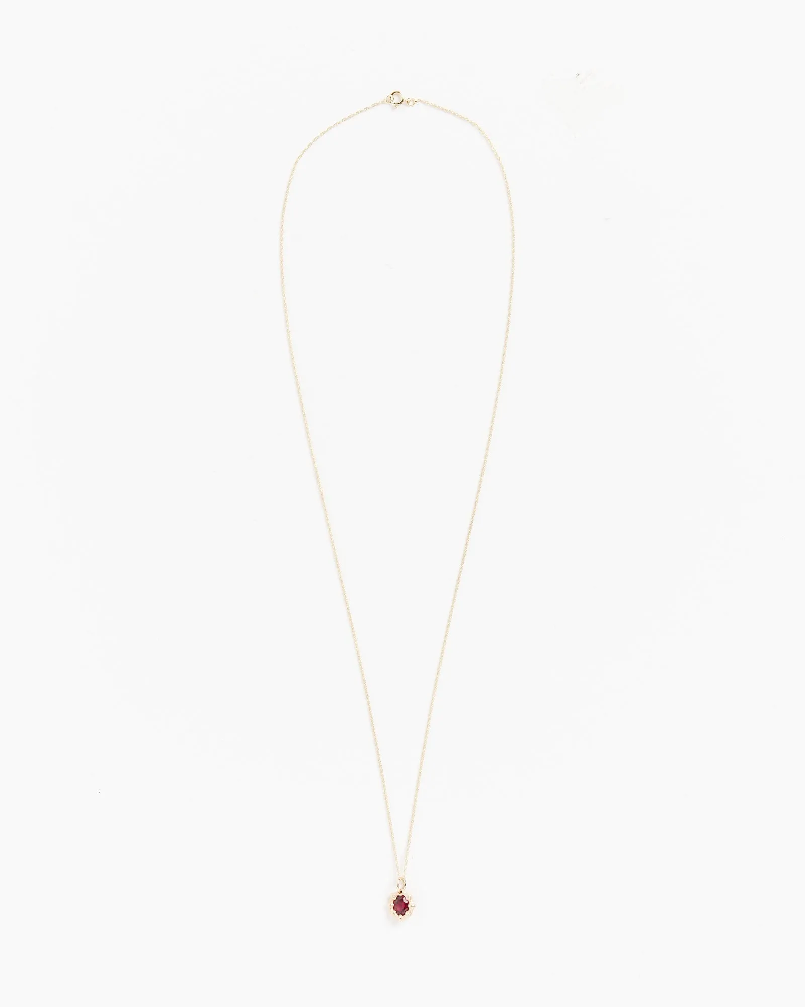 Mini Bamboo Pendant in Gold/Red