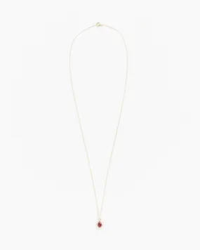 Mini Bamboo Pendant in Gold/Red