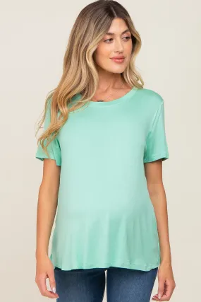 Mint Basic Maternity Tee