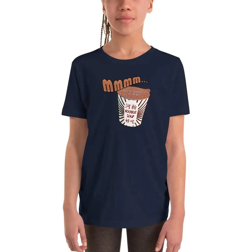 Mmm, Noodle Soup Youth Short Sleeve T-Shirt