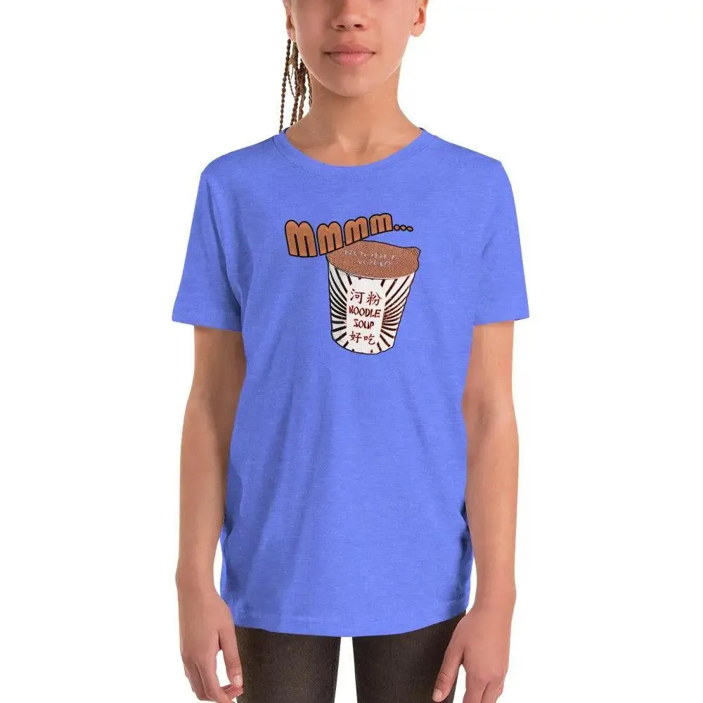 Mmm, Noodle Soup Youth Short Sleeve T-Shirt