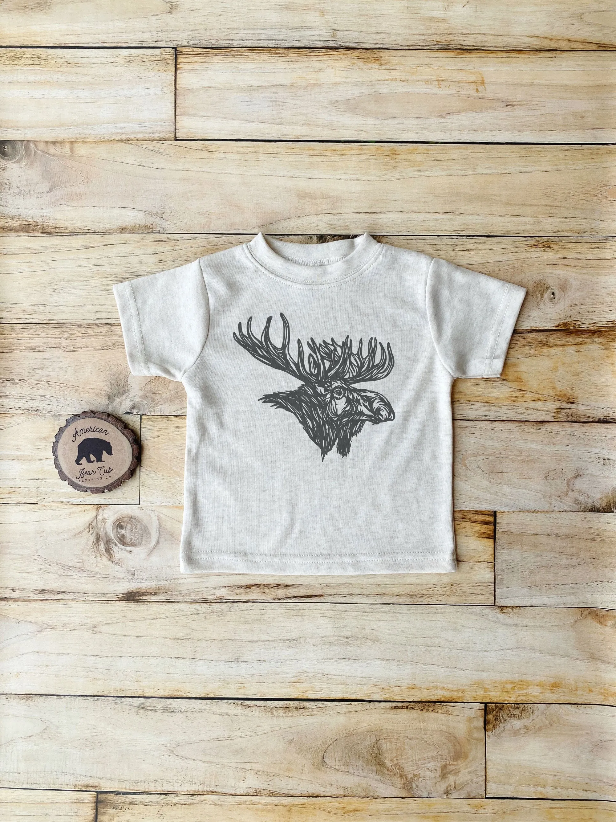 Moose Head Bodysuits, Shirts & Raglans for Baby, Toddler & Youth