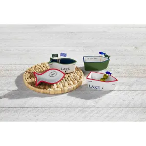 Mudpie Lake Ramekin & Toothpick Set