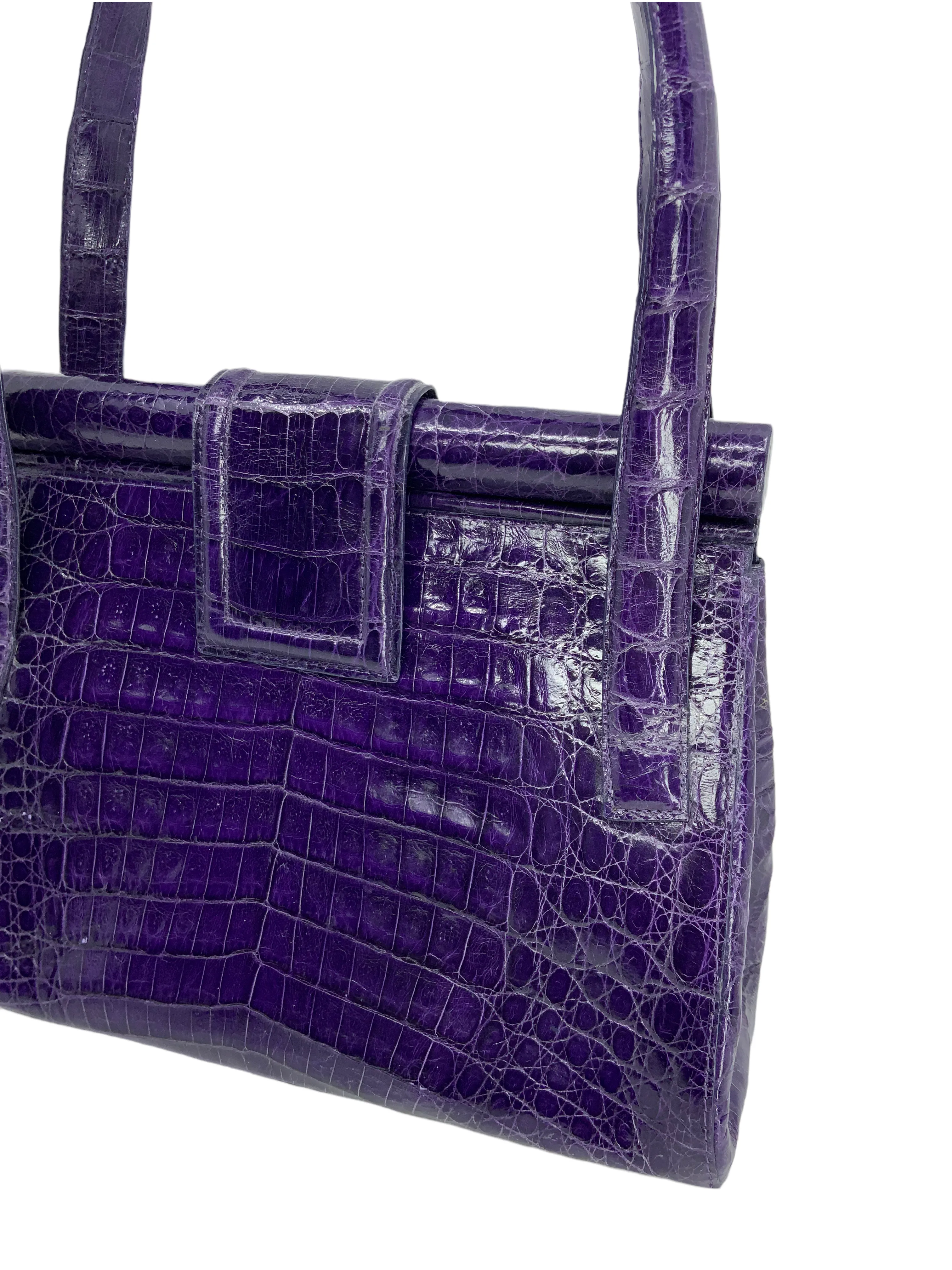 Nancy Gonzalez Crocodile Top Handle Bag