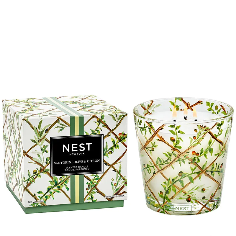 NEST FRAGRANCES | Santorini Olive & Citron Specialty 3-Wick Candle