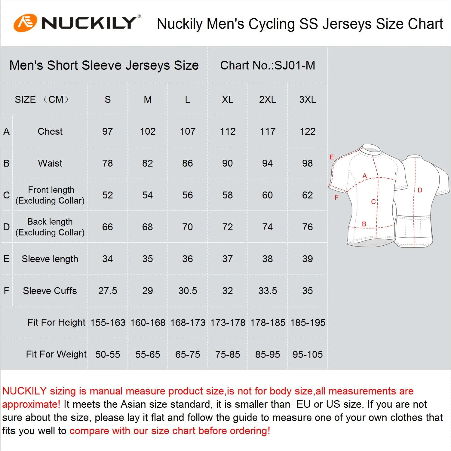 Nuckily MA002 Short Sleeve Cycling Jersey