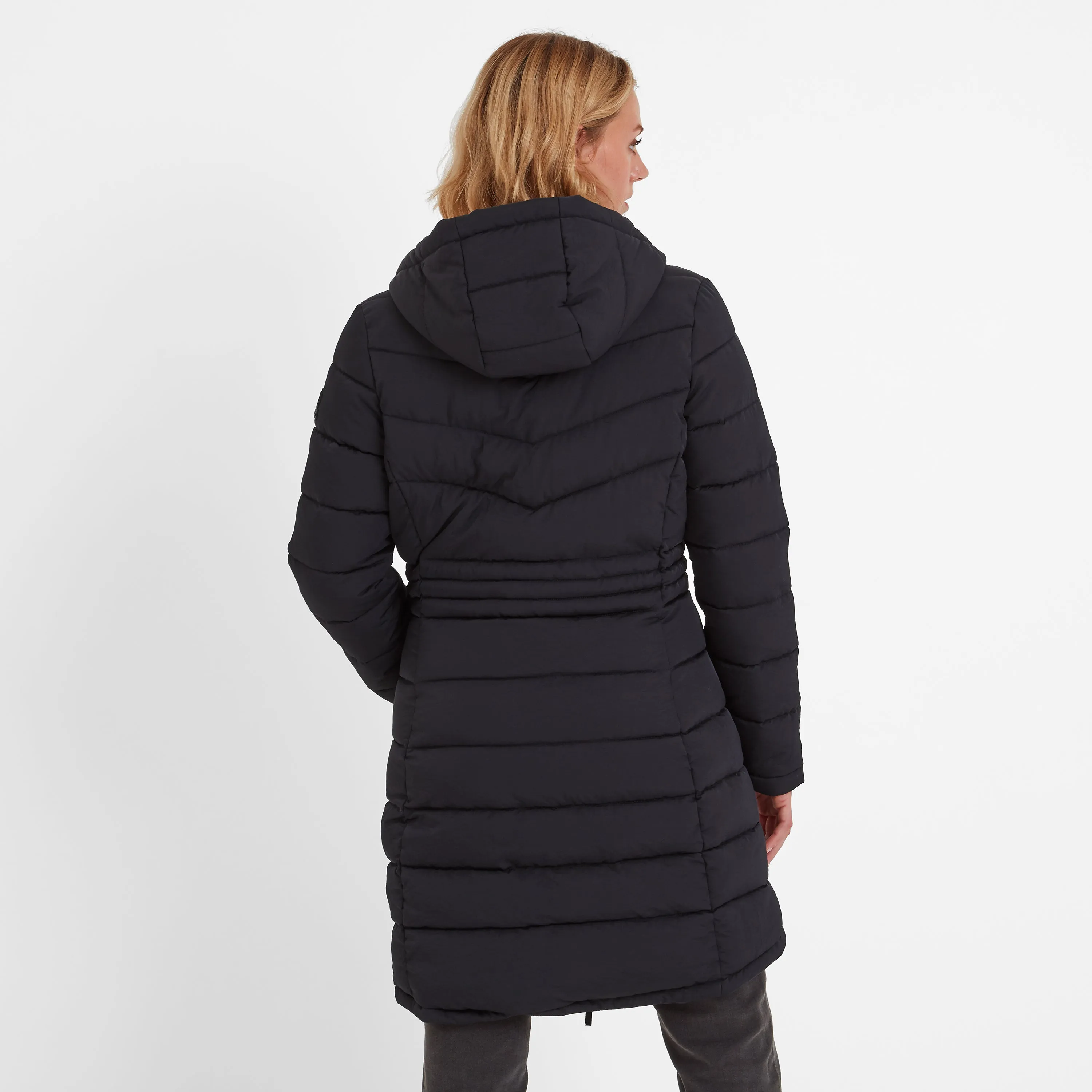 Orton Womens Padded Parka - Black