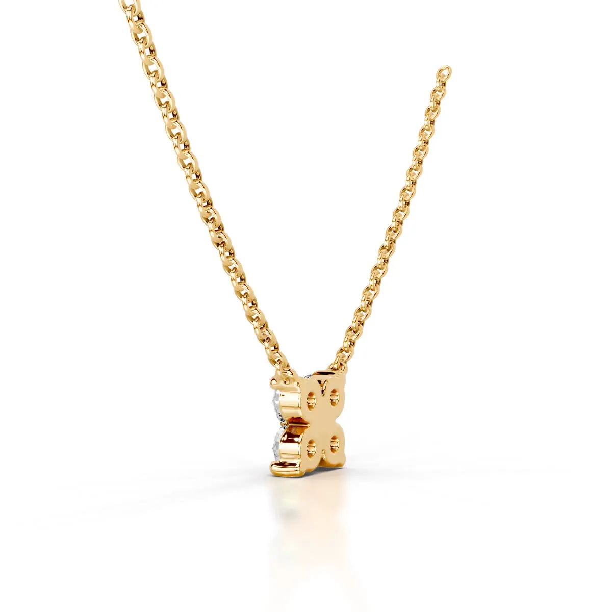 Ottilie Diamond Pendant   (0.4 Carat) -18K Yellow Gold