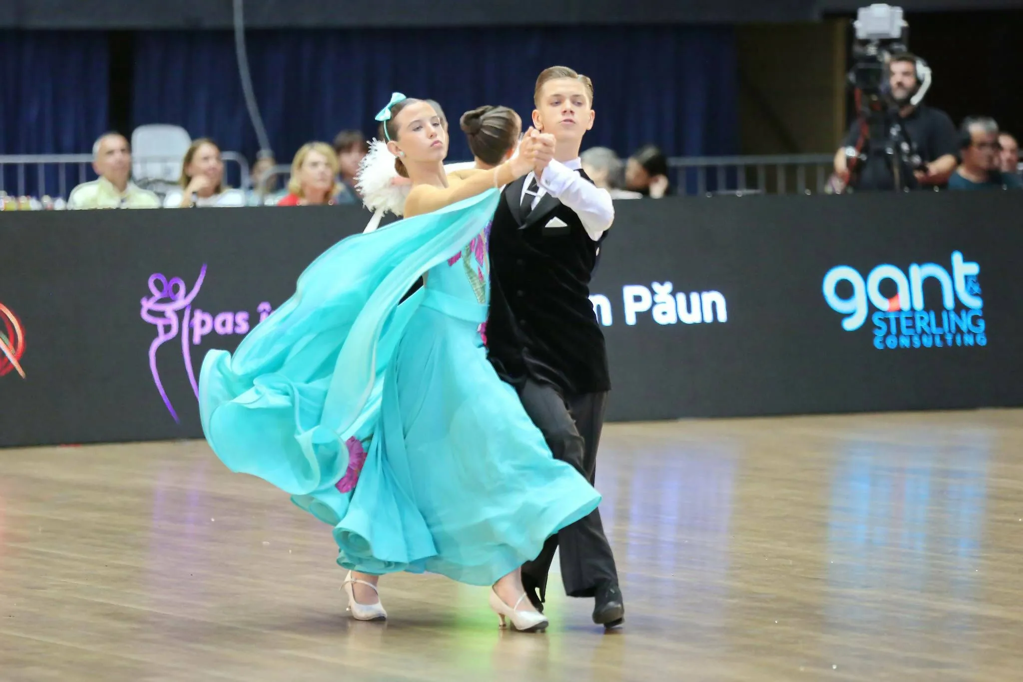 Outstanding Blue Junior Ballroom & Latin Dress