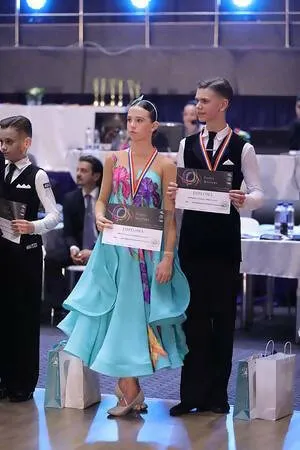 Outstanding Blue Junior Ballroom & Latin Dress