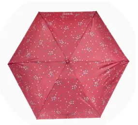 Parapluie pliant X-TRA Solide Isotoner 09406 Pois Cerise