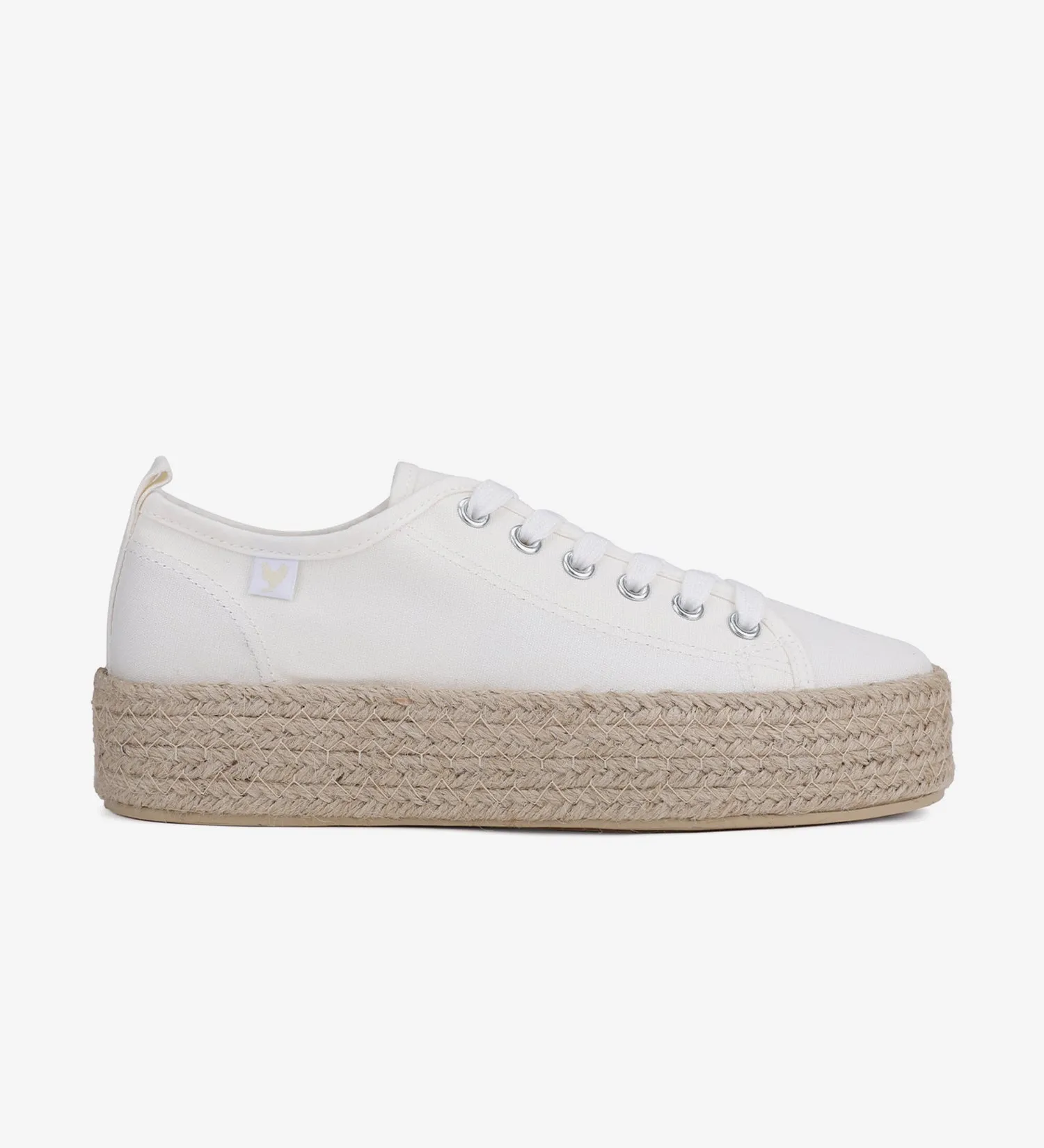 Pitas lace-up 4cm platform espadrille sneakers