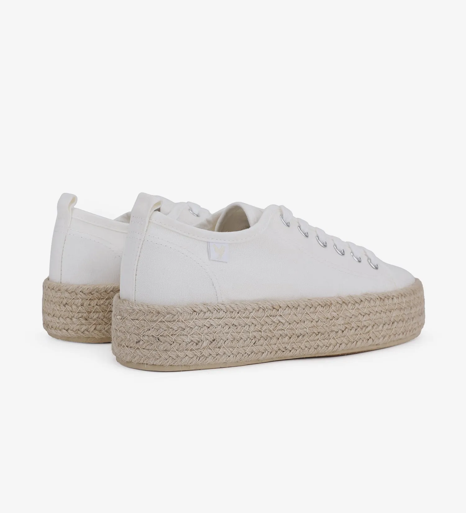 Pitas lace-up 4cm platform espadrille sneakers