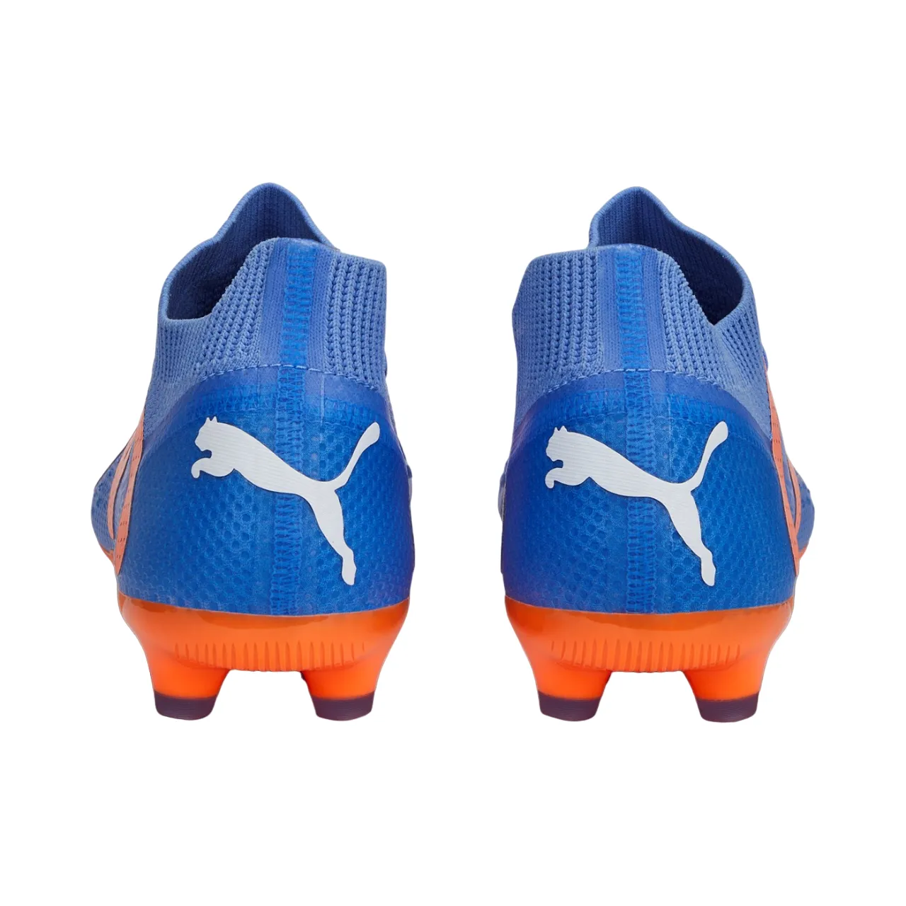 Puma Future Match FG/AG boys' football boot 107195-01 blue glimmer-white-ultra orange