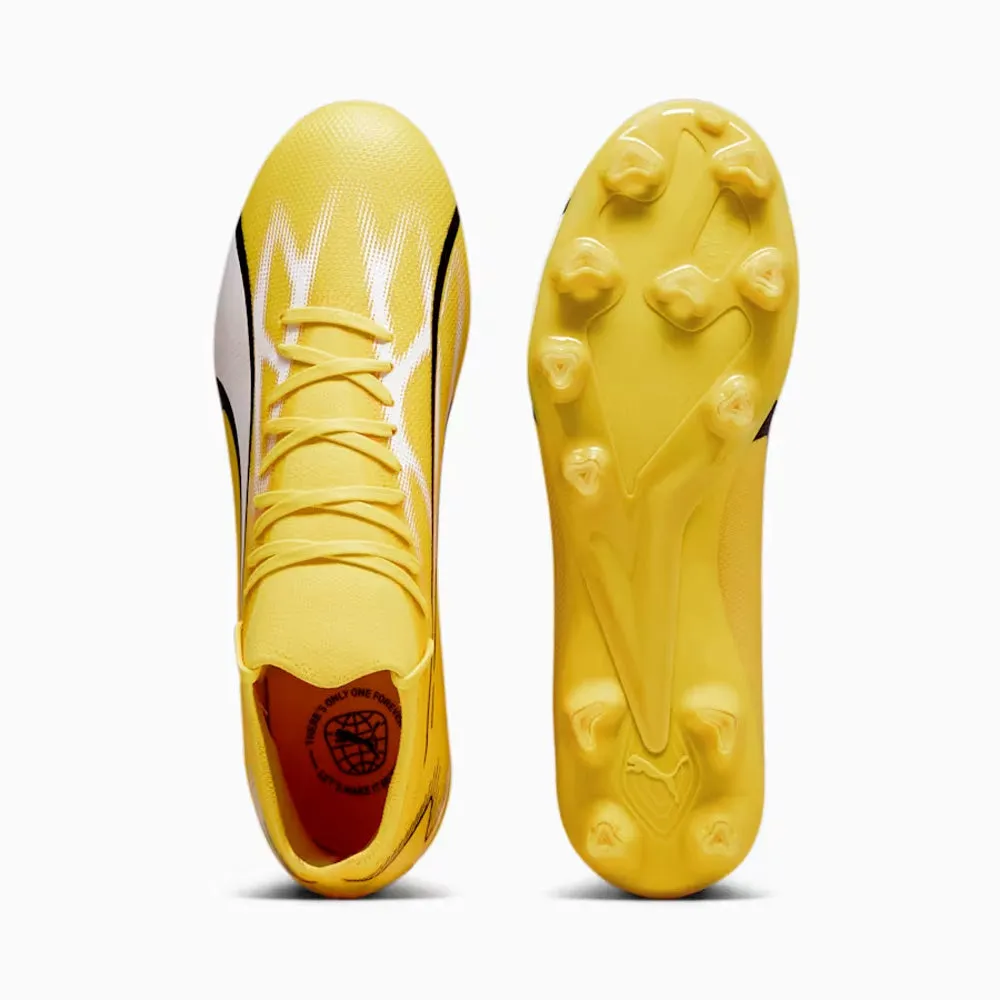 Puma Ultra Match FG/AG Football Boots (Yellow Blaze/White/Black)