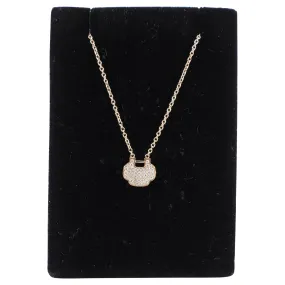 Qeelin 18k Yellow Gold White Diamond Yu Yi Necklace