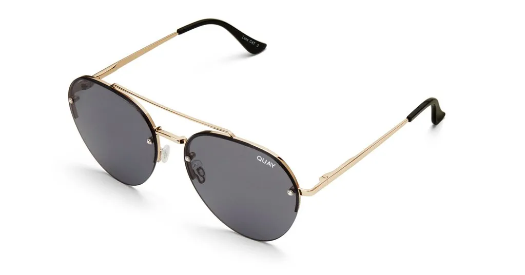 Quay Somerset Aviator Sunglasses Smoke