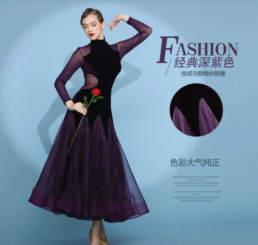 Regal Amethyst Ballroom Dance Dress | 2115