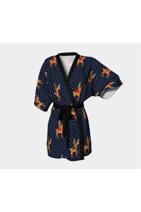 Reindeer Relaxation Kimono Robe