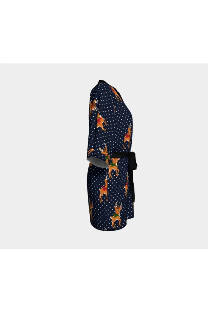 Reindeer Relaxation Kimono Robe