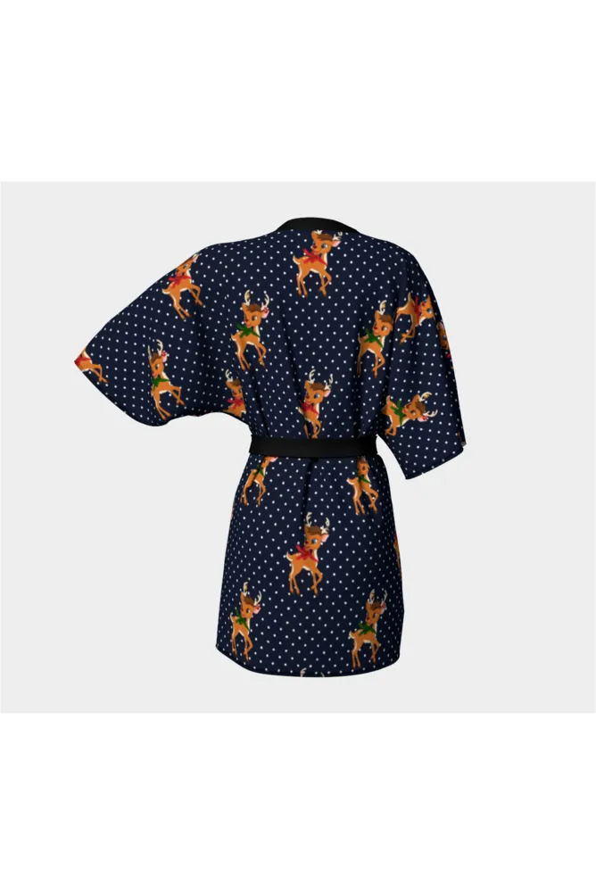 Reindeer Relaxation Kimono Robe