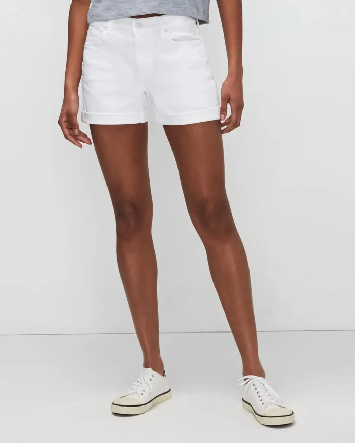 RELAXED MID ROLL SHORT (BROKEN TWILL WHITE) - 7 FOR ALL MANKIND